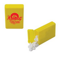 Yellow Refillable Plastic Mint/ Candy Dispenser w/ Sugar-Free Mints